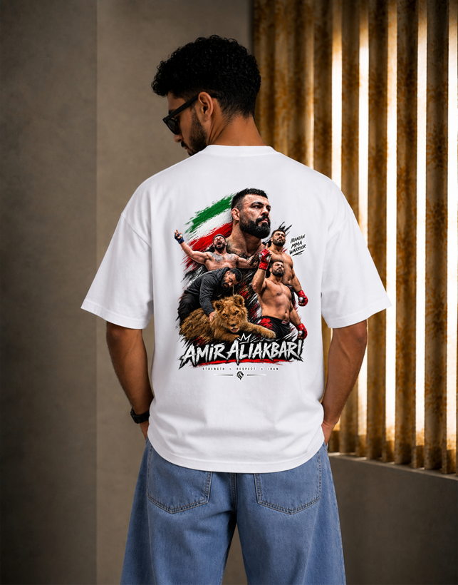 تیشرت کاستوم باکسی "امیر علی اکبری mma"